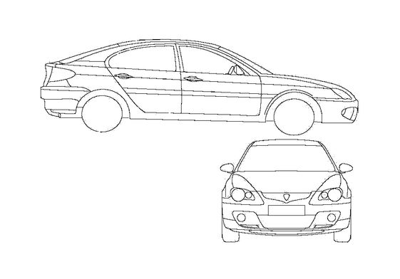 Download drawing Proton Gen-2 Hatchback 2007 in ai pdf png svg formats